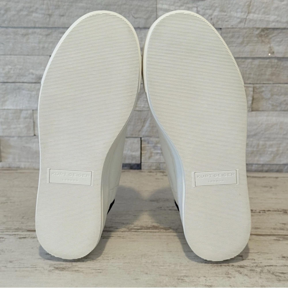 KURT GEIGER Women's Leather Laney Platform White Sneaker Size EU 36 US 5.5-6 New - Picture 12 of 14